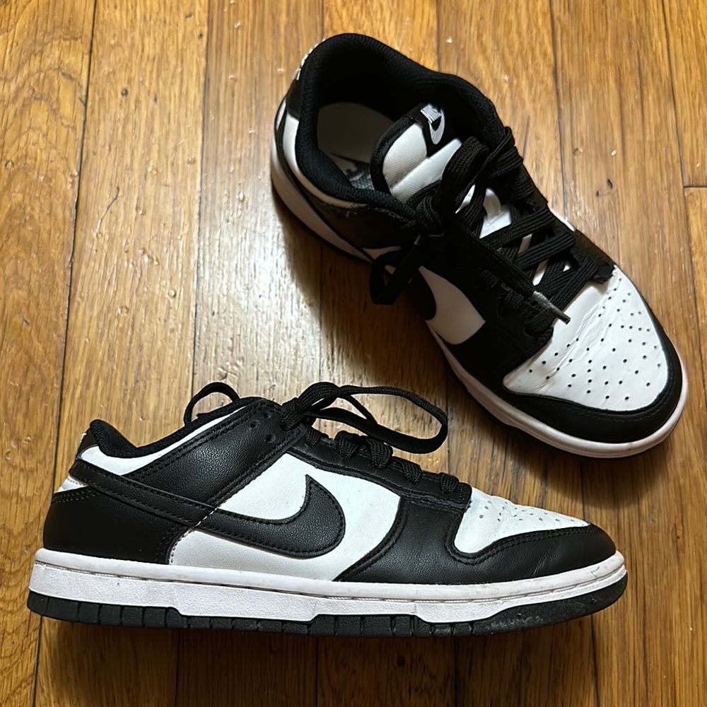 Nike Black and White Kids Shoes